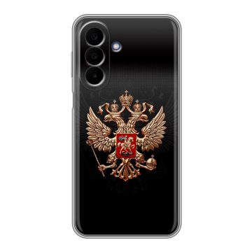 Силиконовый чехол на Samsung Galaxy A27 с принтом Герб России