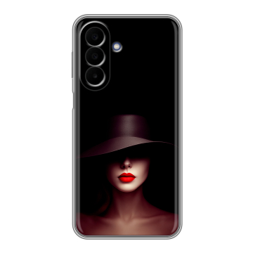 Силиконовый чехол на Samsung Galaxy A27 с принтом Девушка в шляпе