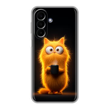 Силиконовый чехол на Samsung Galaxy A27 с принтом Смешной кот