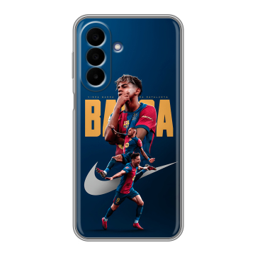 Силиконовый чехол на Samsung Galaxy A27 с принтом Барселона Barca Yamal 