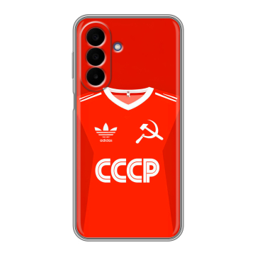 Силиконовый чехол на Samsung Galaxy A27 с принтом Флаг Герб СССР Силиконовый чехол на Samsung Galaxy A27 с принтом Флаг Герб СССР