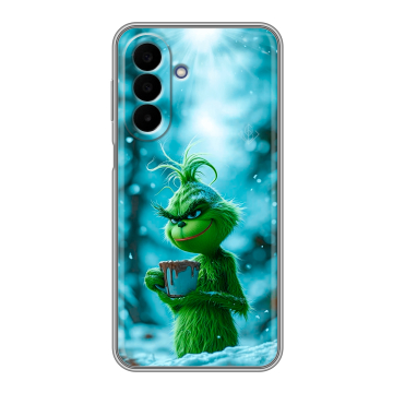 Силиконовый чехол на Samsung Galaxy A27 с принтом Новый год гринч Силиконовый чехол на Samsung Galaxy A27 с принтом Новый год гринч