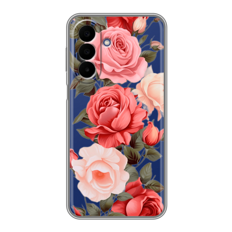 Силиконовый чехол на Samsung Galaxy A27 с принтом Розы Силиконовый чехол на Samsung Galaxy A27 с принтом Розы