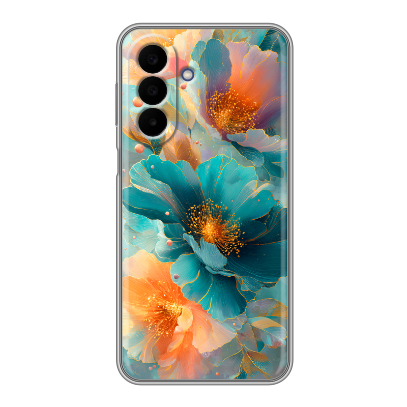 Силиконовый чехол на Samsung Galaxy A27 с принтом Цветы Силиконовый чехол на Samsung Galaxy A27 с принтом Цветы
