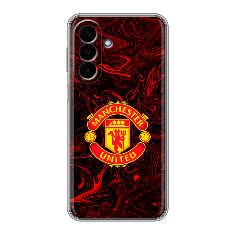 Силиконовый чехол на Samsung Galaxy A27 с принтом Manchester United Силиконовый чехол на Samsung Galaxy A27 с принтом Manchester United