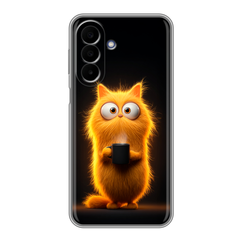 Силиконовый чехол на Samsung Galaxy A27 с принтом Смешной кот Силиконовый чехол на Samsung Galaxy A27 с принтом Смешной кот
