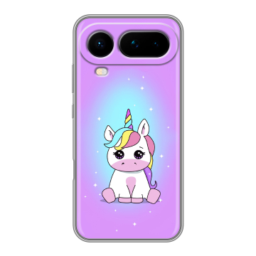 Силиконовый чехол на Honor Magic 8 Pro Air с принтом Единорог