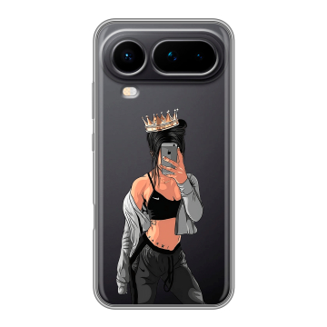 Силиконовый чехол на Honor Magic 8 Pro Air с принтом Женские принты