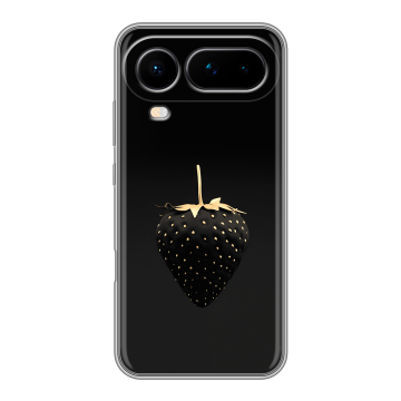 Силиконовый чехол на Honor Magic 8 Pro Air с принтом Черная клубника