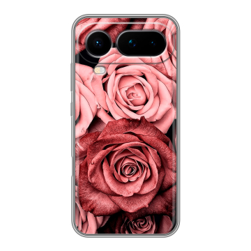 Силиконовый чехол на Honor Magic 8 Pro Air с принтом Цветы розы