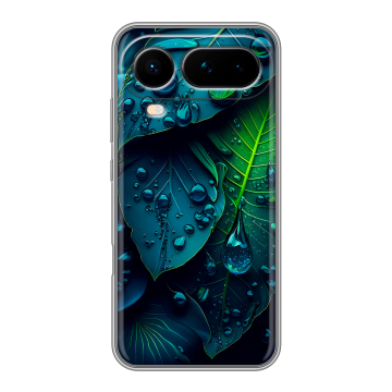 Силиконовый чехол на Honor Magic 8 Pro Air с принтом Листья