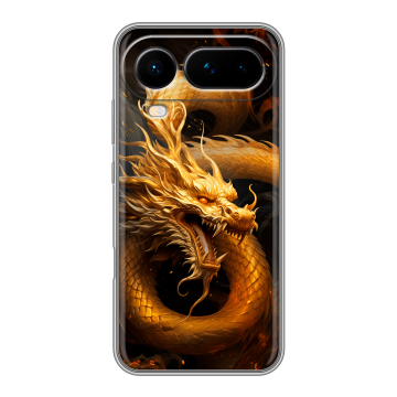 Силиконовый чехол на Honor Magic 8 Pro Air с принтом Золотой дракон Силиконовый чехол на Honor Magic 8 Pro Air с принтом Золотой дракон
