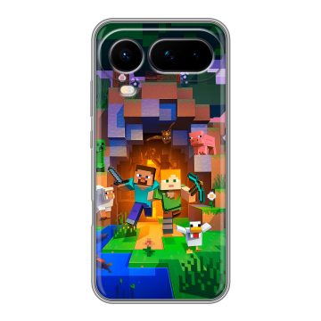 Силиконовый чехол на Honor Magic 8 Pro Air с принтом Майнкрафт Minecraft Силиконовый чехол на Honor Magic 8 Pro Air с принтом Майнкрафт Minecraft