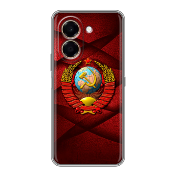 Силиконовый чехол на Honor X7e с принтом Герб СССР Силиконовый чехол на Honor X7e с принтом Герб СССР