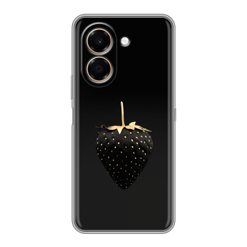Силиконовый чехол на Honor X7e с принтом Черная клубника Силиконовый чехол на Honor X7e с принтом Черная клубника