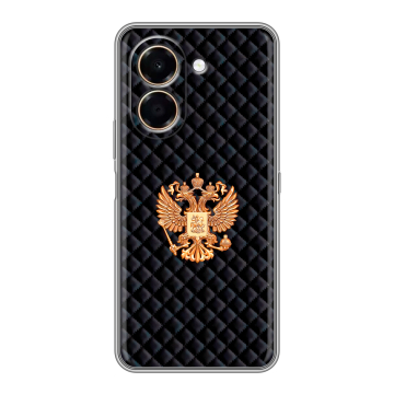 Силиконовый чехол на Honor X7e с принтом Герб России принт Силиконовый чехол на Honor X7e с принтом Герб России принт