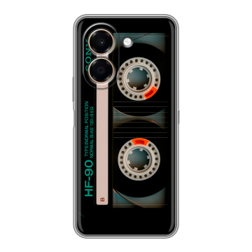 Силиконовый чехол на Honor X7e с принтом Кассета Силиконовый чехол на Honor X7e с принтом Кассета