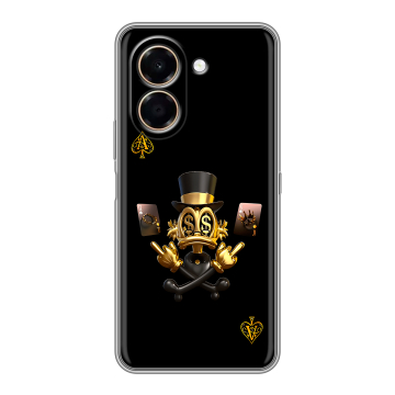 Силиконовый чехол на Honor X7e с принтом Золотой скрудж макдак