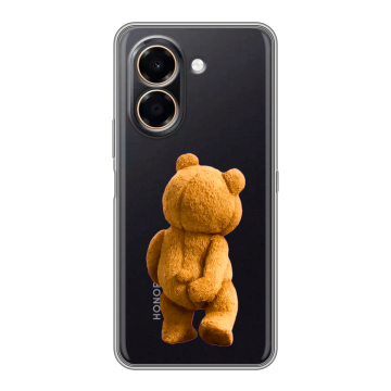 Силиконовый чехол на Honor X7e с принтом Медведь Силиконовый чехол на Honor X7e с принтом Медведь