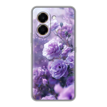 Силиконовый чехол на Honor X7e с принтом Розы цветы