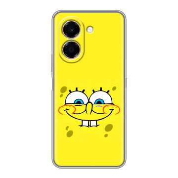Силиконовый чехол на Honor X7e с принтом спанчбоб спанч боб