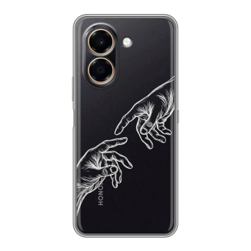 Силиконовый чехол на Honor X7e с принтом Сотворение мира
