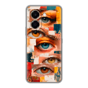 Силиконовый чехол на Honor X7e с принтом Модный принт