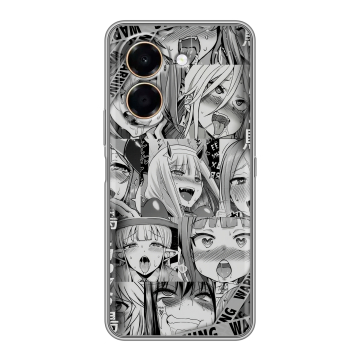 Силиконовый чехол на Honor X7e с принтом Ahegao Ахегао Аниме