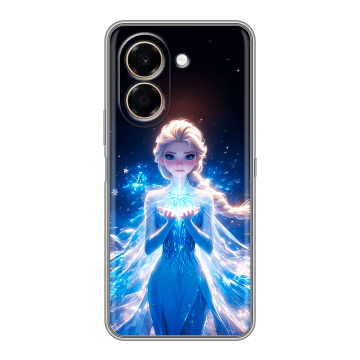 Силиконовый чехол на Honor X7e с принтом Холодное сердце Frozen Силиконовый чехол на Honor X7e с принтом Холодное сердце Frozen