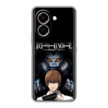 Силиконовый чехол на Honor X7e с принтом Death note Тетрадь смерти