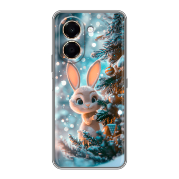 Силиконовый чехол на Honor X7e с принтом Новый год Силиконовый чехол на Honor X7e с принтом Новый год