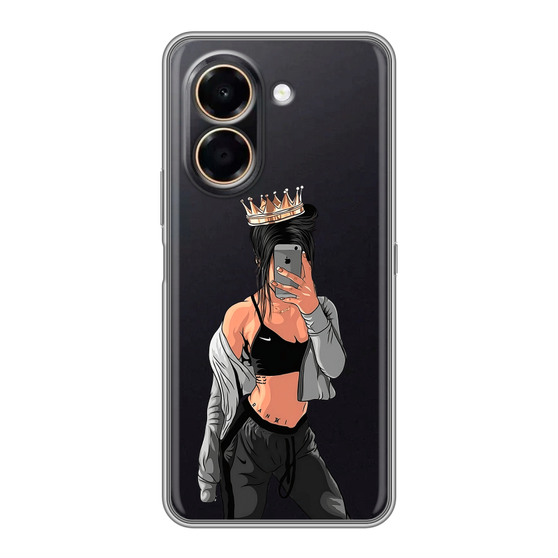 Силиконовый чехол на Honor X7e с принтом Женские принты Силиконовый чехол на Honor X7e с принтом Женские принты