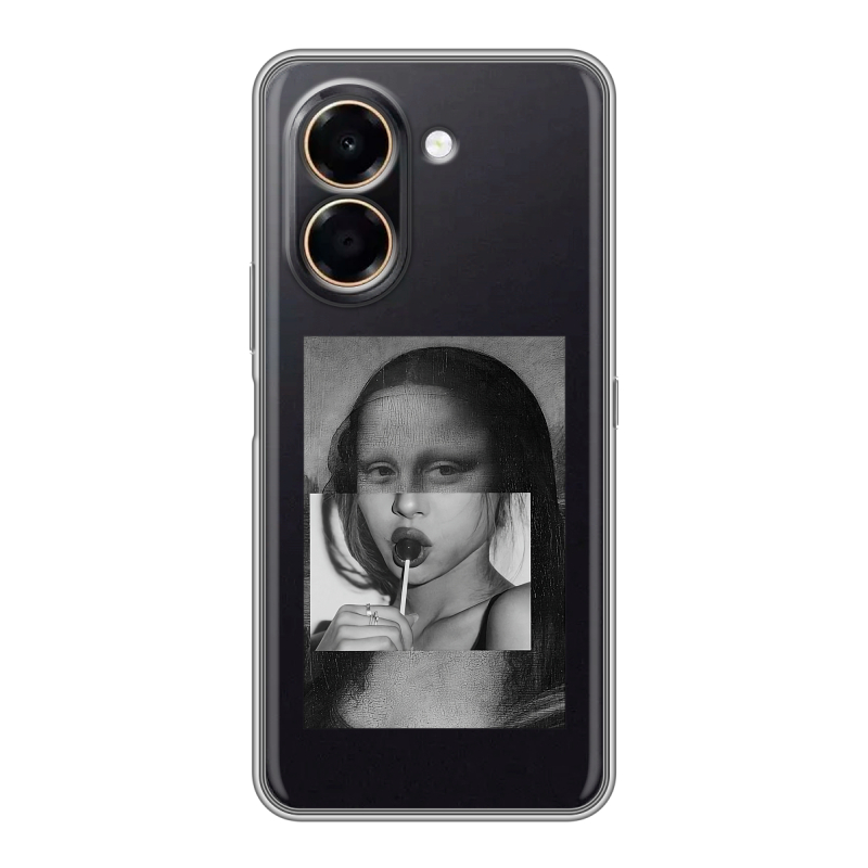 Силиконовый чехол на Honor X7e с принтом Мона Лиза Силиконовый чехол на Honor X7e с принтом Мона Лиза