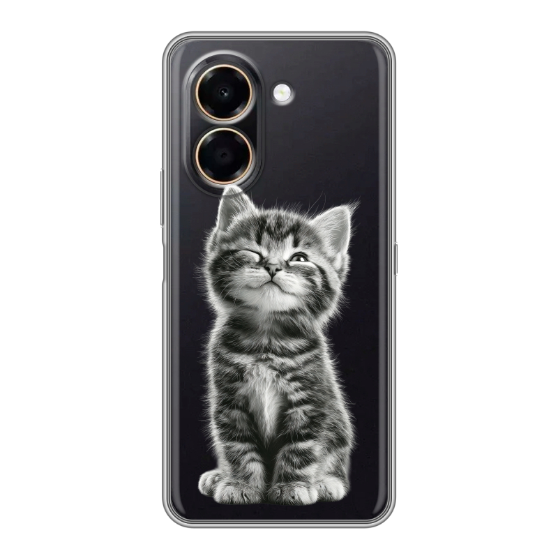 Силиконовый чехол на Honor X7e с принтом Котенок Силиконовый чехол на Honor X7e с принтом Котенок