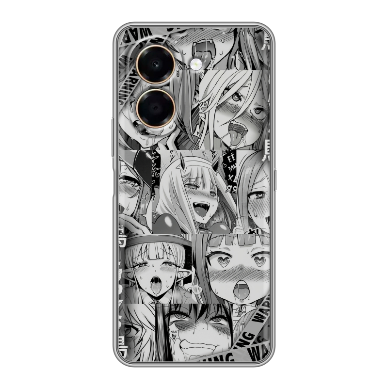 Силиконовый чехол на Honor X7e с принтом Ahegao Ахегао Аниме Силиконовый чехол на Honor X7e с принтом Ahegao Ахегао Аниме
