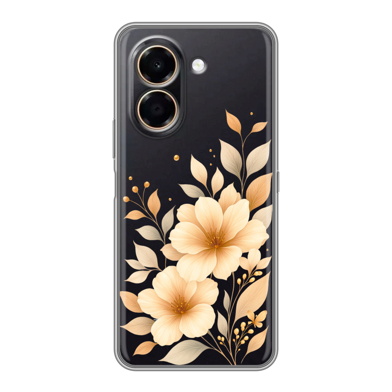 Силиконовый чехол на Honor X7e с принтом для девушки Силиконовый чехол на Honor X7e с принтом для девушки