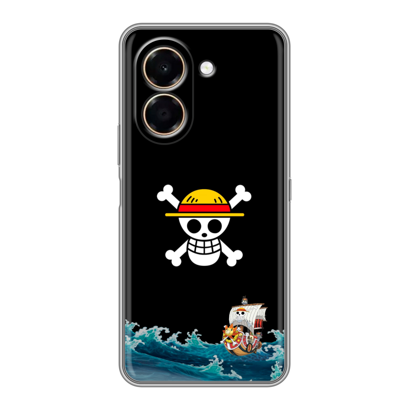 Силиконовый чехол на Honor X7e с принтом One Piece Ван Пис Силиконовый чехол на Honor X7e с принтом One Piece Ван Пис