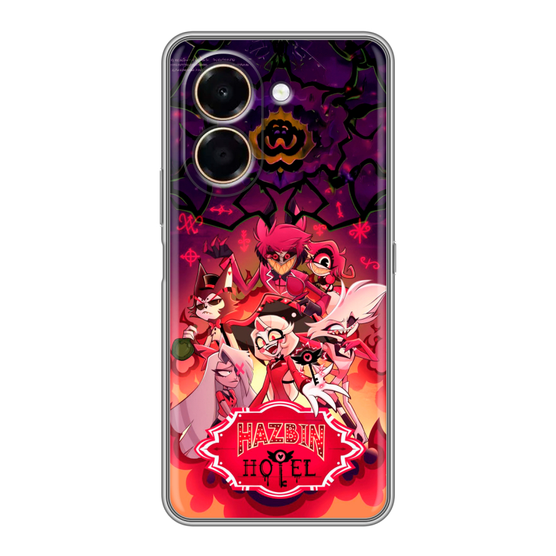 Силиконовый чехол на Honor X7e с принтом Hazbin Hotel Отель Хазбин Силиконовый чехол на Honor X7e с принтом Hazbin Hotel Отель Хазбин