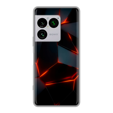 Силиконовый чехол на Sony Xperia 1 VIII с принтом Яркие абстракции
