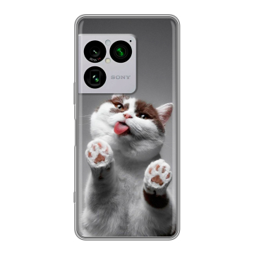 Силиконовый чехол на Sony Xperia 1 VIII с принтом Коты