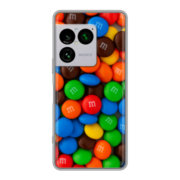 Силиконовый чехол на Sony Xperia 1 VIII с принтом Конфеты