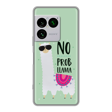 Силиконовый чехол на Sony Xperia 1 VIII с принтом Лама