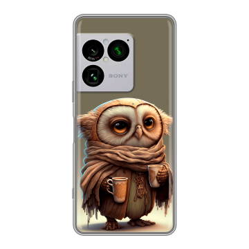 Силиконовый чехол на Sony Xperia 1 VIII с принтом Сова