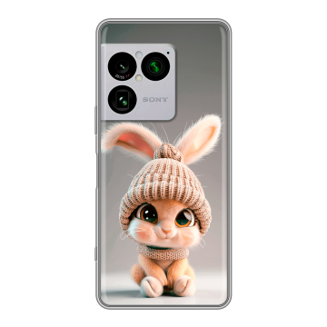 Силиконовый чехол на Sony Xperia 1 VIII с принтом Кролик Силиконовый чехол на Sony Xperia 1 VIII с принтом Кролик