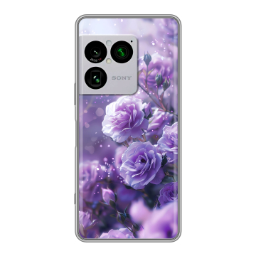 Силиконовый чехол на Sony Xperia 1 VIII с принтом Розы цветы Силиконовый чехол на Sony Xperia 1 VIII с принтом Розы цветы