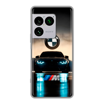 Силиконовый чехол на Sony Xperia 1 VIII с принтом БМВ BMW Силиконовый чехол на Sony Xperia 1 VIII с принтом БМВ BMW