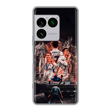 Силиконовый чехол на Sony Xperia 1 VIII с принтом Реал Роналдо Real Ronaldo Силиконовый чехол на Sony Xperia 1 VIII с принтом Реал Роналдо Real Ronaldo