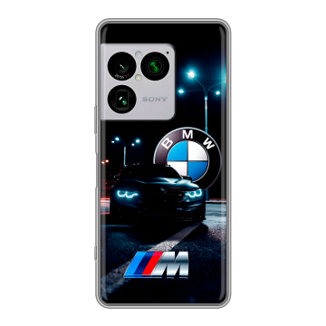 Силиконовый чехол на Sony Xperia 1 VIII с принтом БМВ BMW Силиконовый чехол на Sony Xperia 1 VIII с принтом БМВ BMW