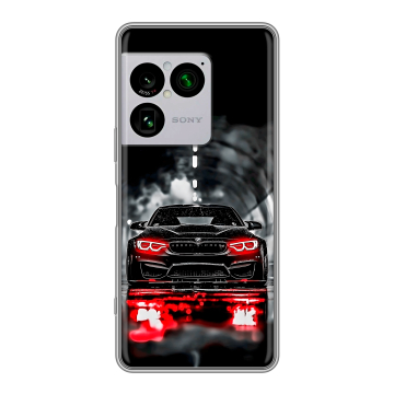 Силиконовый чехол на Sony Xperia 1 VIII с принтом BMW БМВ Силиконовый чехол на Sony Xperia 1 VIII с принтом BMW БМВ