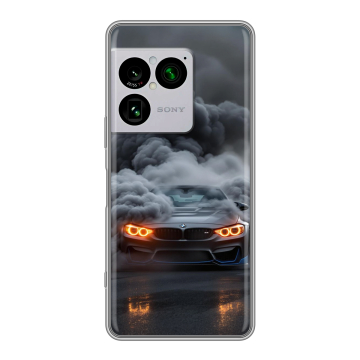 Силиконовый чехол на Sony Xperia 1 VIII с принтом BMW БМВ Силиконовый чехол на Sony Xperia 1 VIII с принтом BMW БМВ